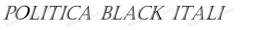 Politica Black Itali字体转换